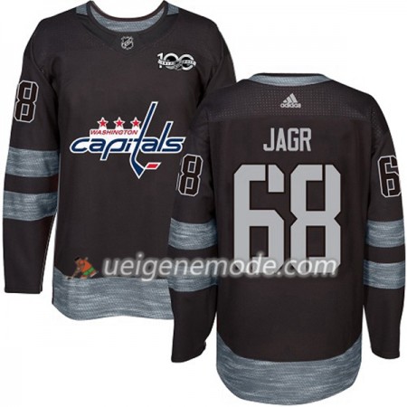 Herren Eishockey Washington Capitals Trikot Jaromir Jagr 68 1917-2017 100th Anniversary Adidas Schwarz Authentic